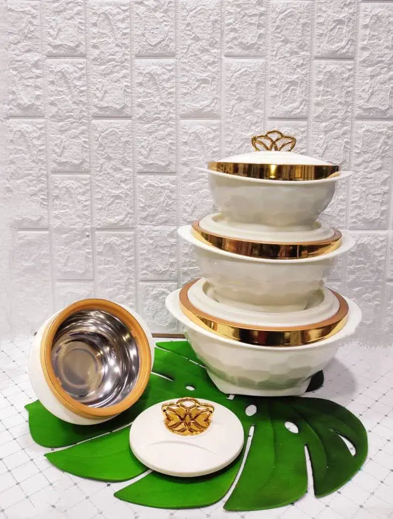 🌸ظرف گرم نگهدارنده غذا الماسی تاج دار🌸 (وارداتی) 
