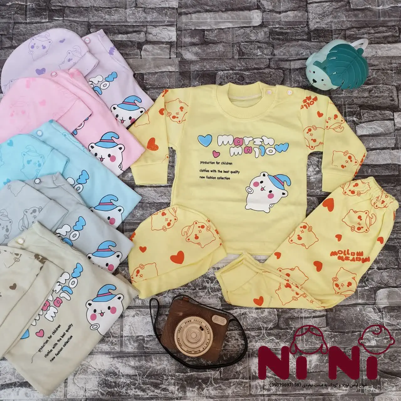 ✅ بلوز شلوار نوزادی ۳ تیکه
