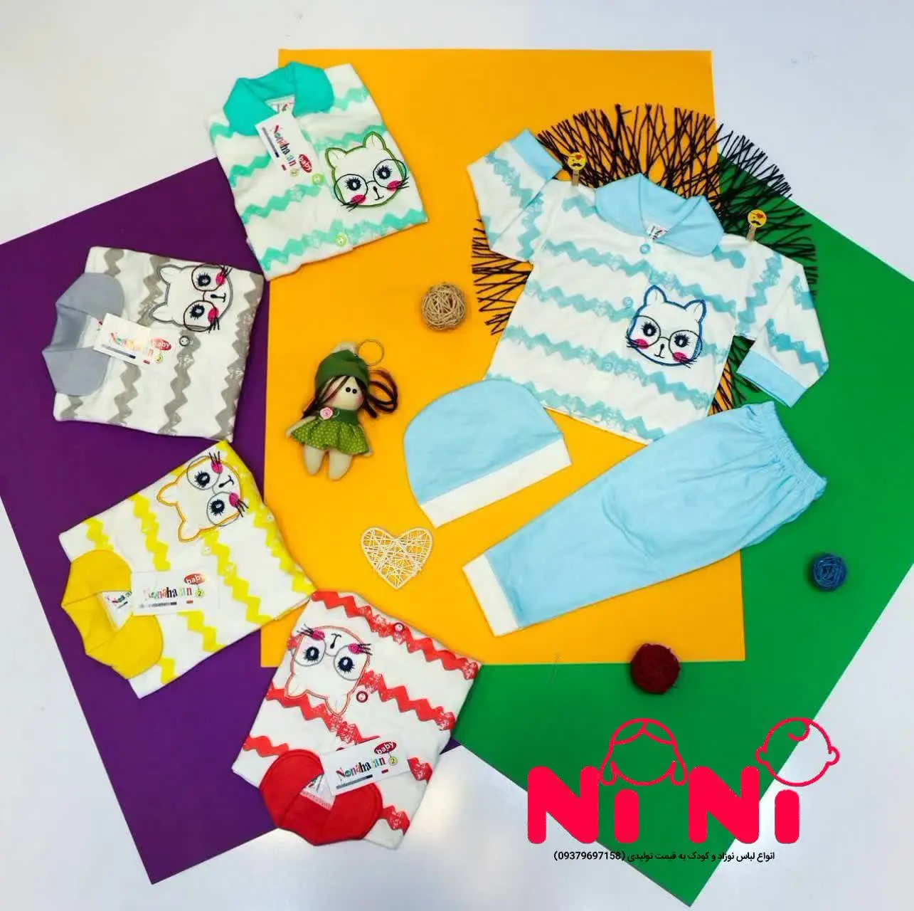 🧶بلوز شلوار نوزادی 
