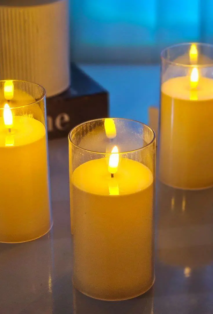 شمع ال ای دی شیشه ای نشکن 🕯️