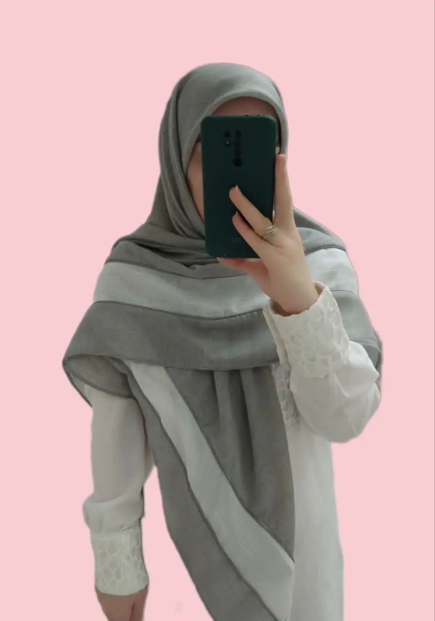 🔥روسری قواره بزرگ طوسی
