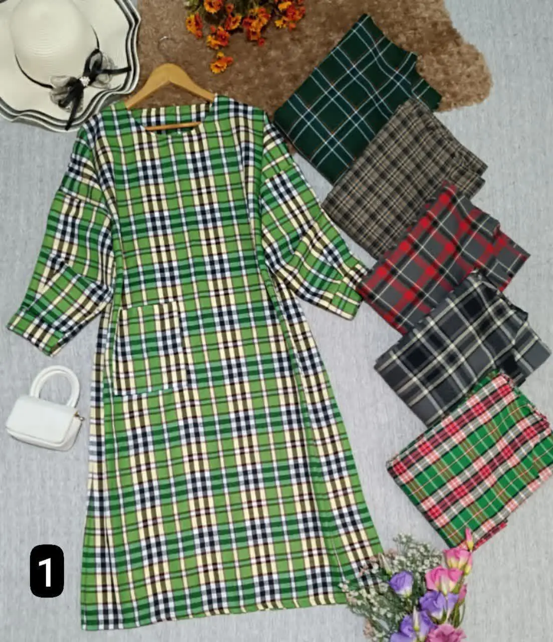 ☀️نام: مانتو کفتان چهار خونه
