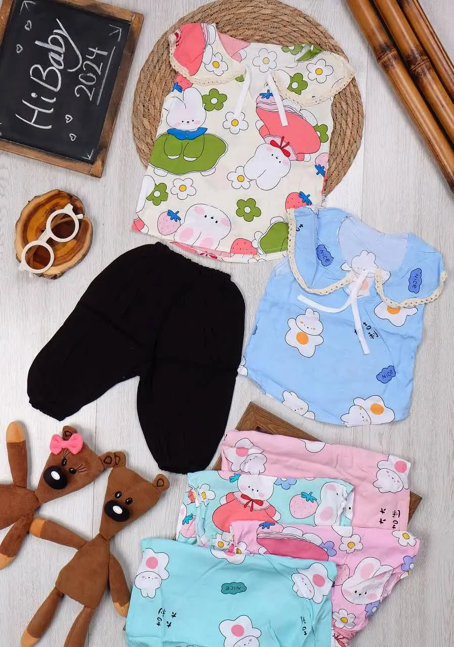 👫بلوز و شلوارک نخی یقه ملوانی👫
