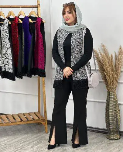 بمب فروش اسرا شلوار مجلسی جلو چاک 
