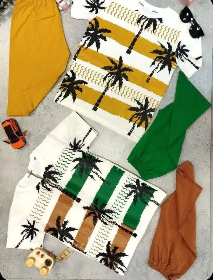 لباس بچه گانه تیشرت شلوارک نخل
