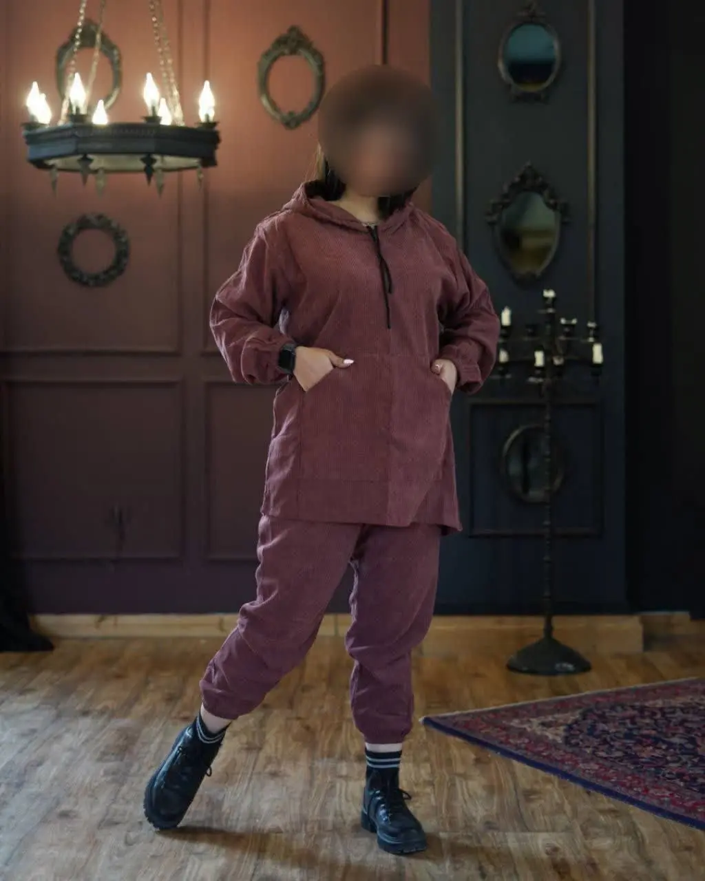 ❤️نام: هودی و شلوار مدل خورشید
