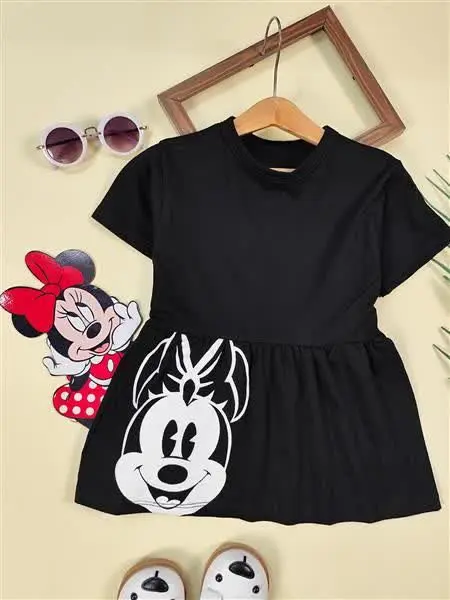 پیراهن مینی موس مشکی 
