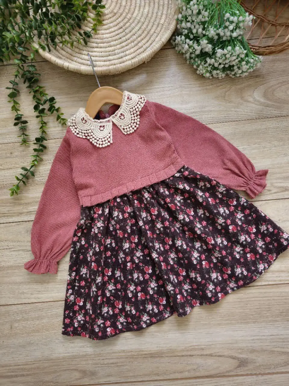 پیراهن گل اناری🌹
