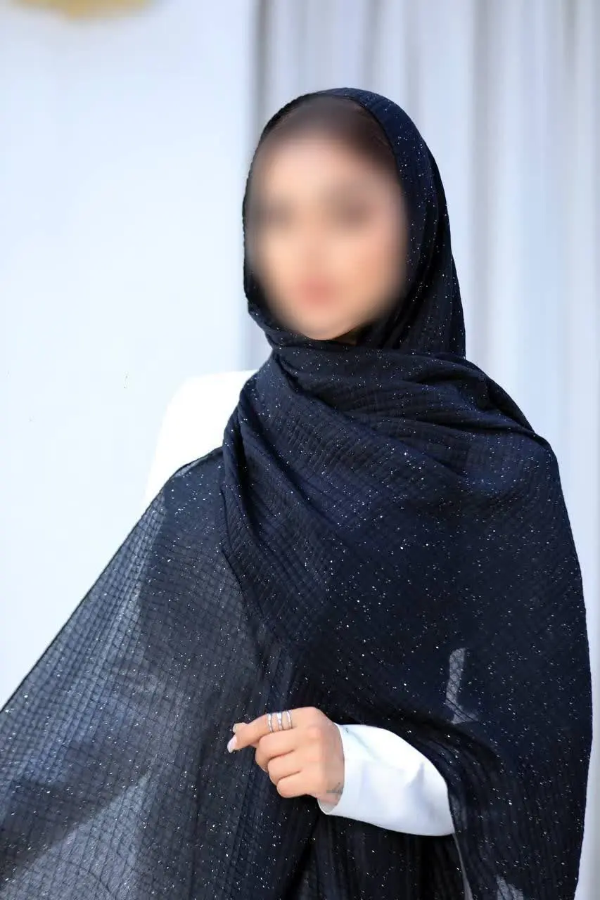 🌱شال نخی اکلیلی پلیسه
