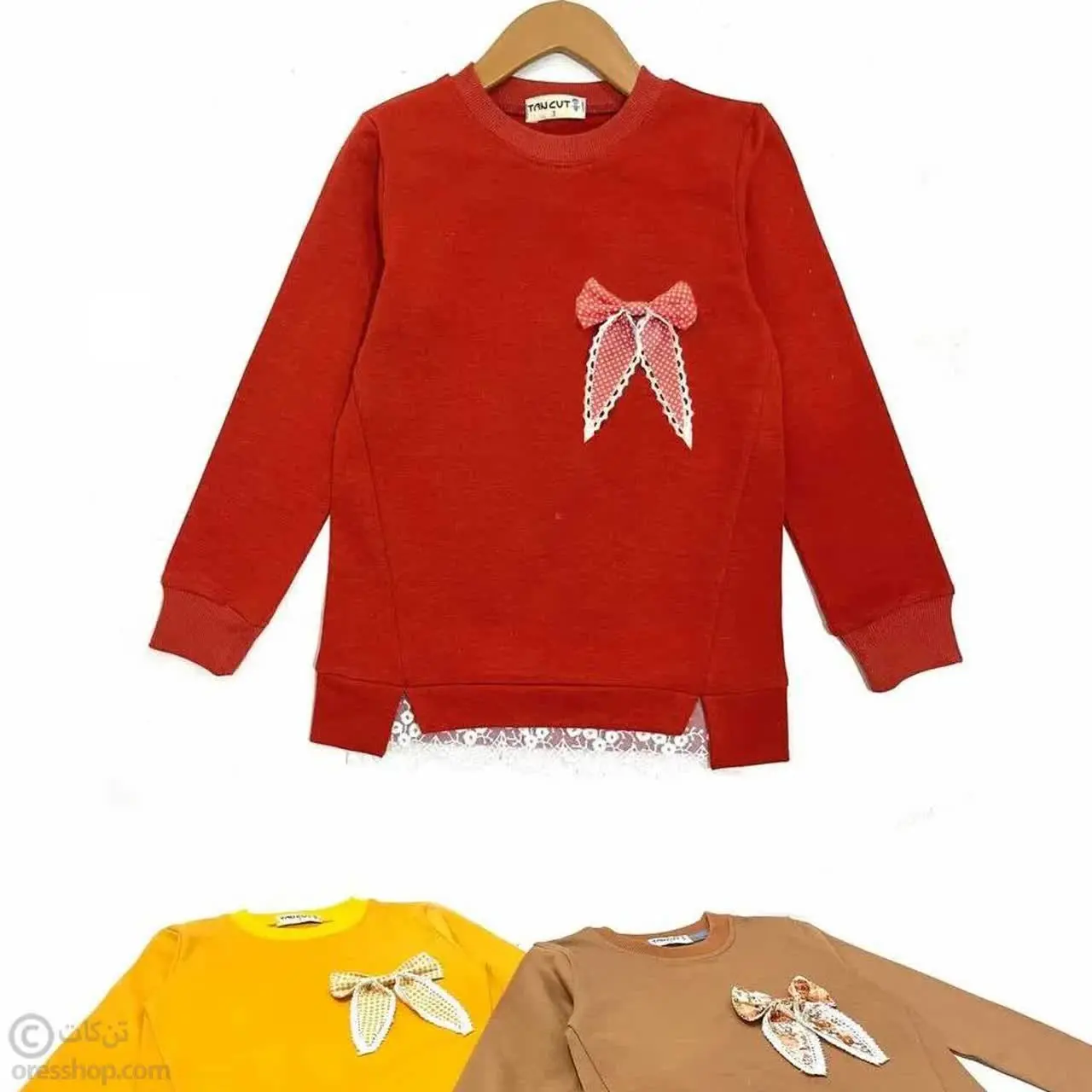 🔸بلوز لب تور پاپیون دار دخترانه🔸

