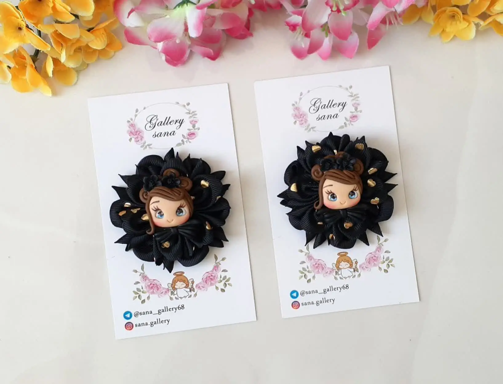 گلسر شیک و پرطرفدار با ربان مشکی
