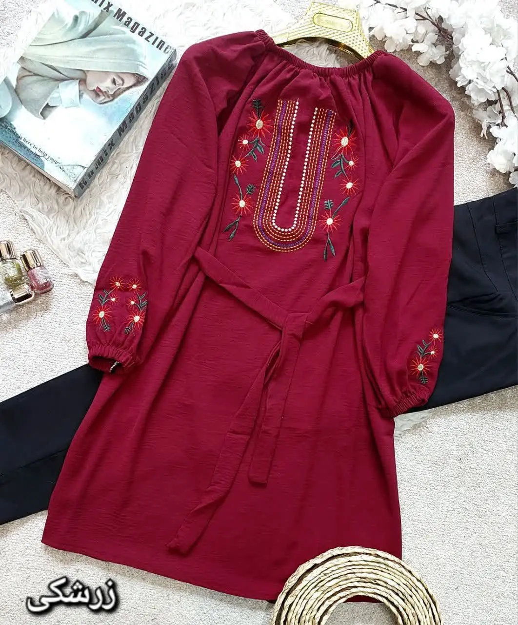 تونیک گلدوزی عیدانه مدل قاصدک
