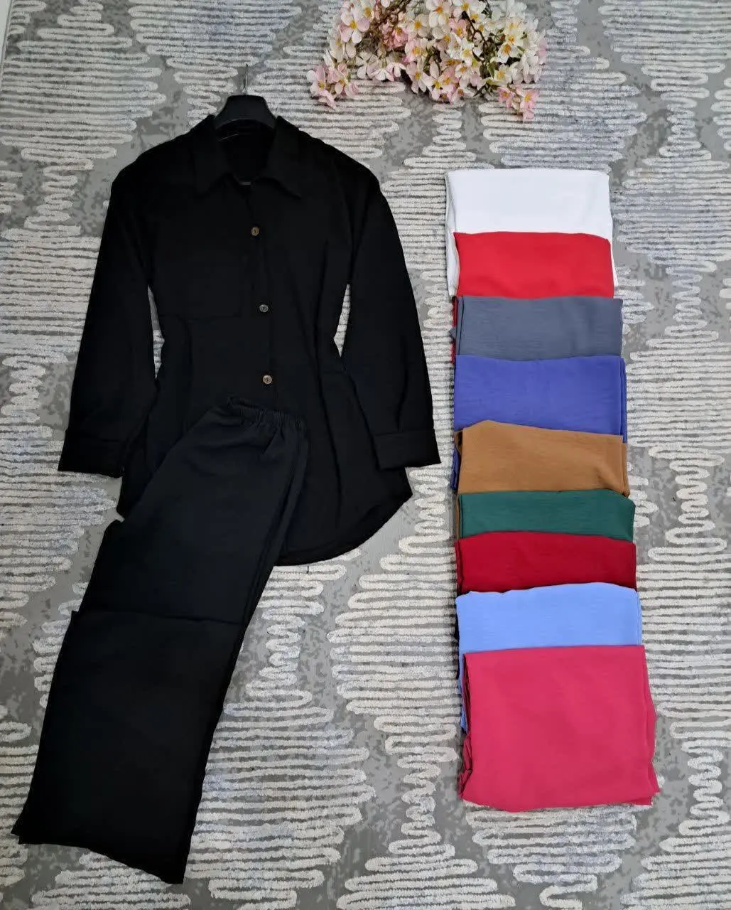 🌙نام: ست مانتو شلوار ابروبادی
