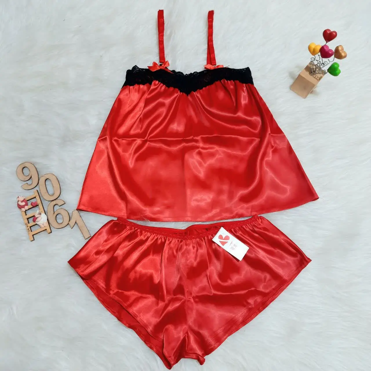 ❥●┅═══⁦⁦-෴✿෴٫═══┅┅┄⊰سست تاپ شورت ساتن
