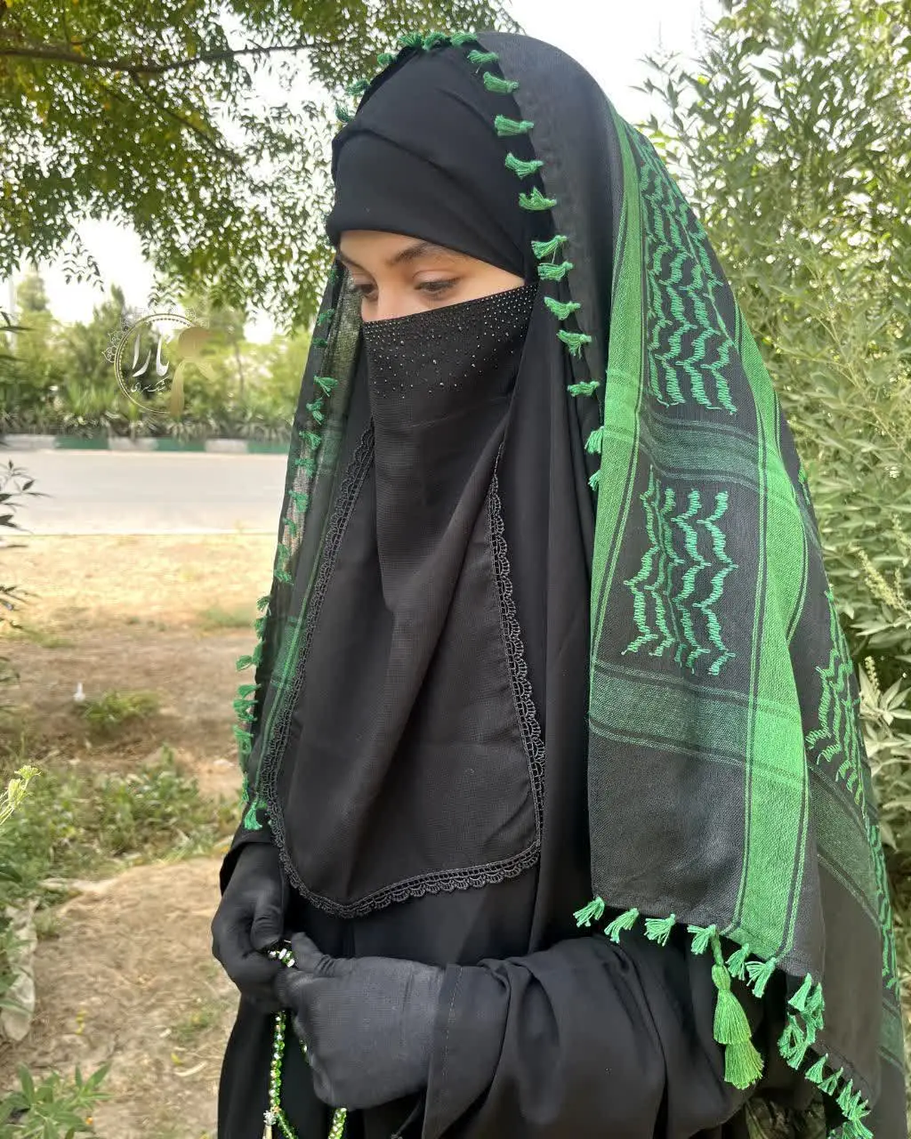پوشیه کار شده👌 مناسب اربعین 
