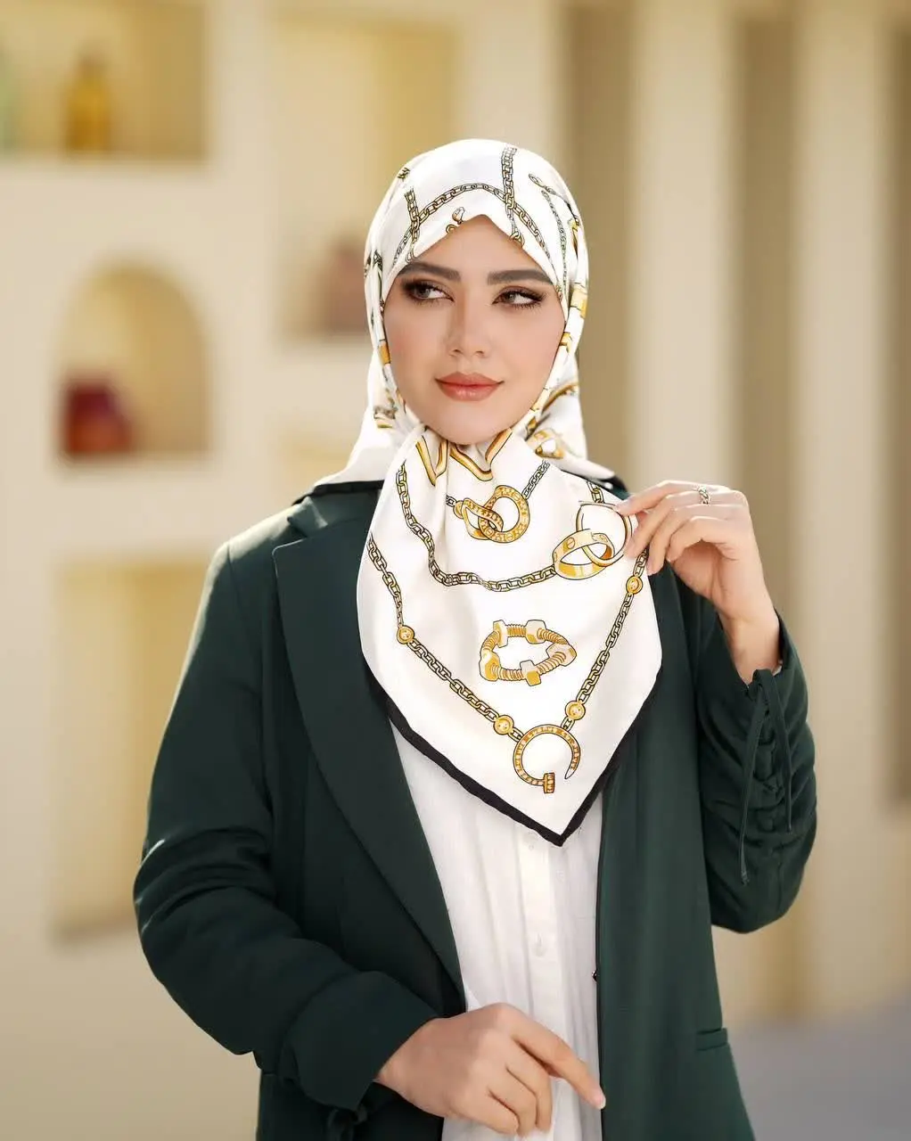 روسری‌های شیک و مجلسی ابریشم توییل انتخاب اونایی که خاص پسندن😎 👌😍
