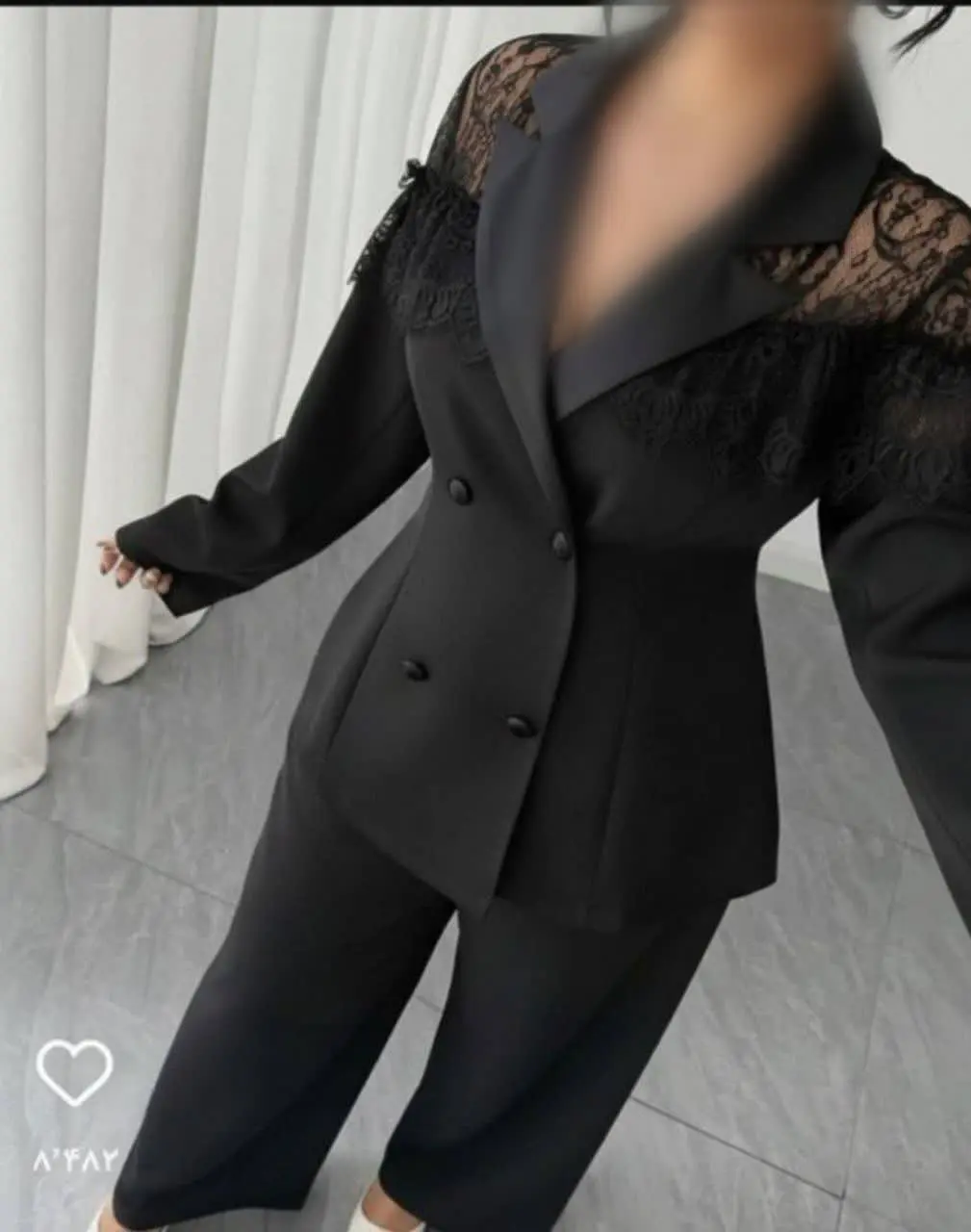 کت شلوار دانتل دار گیتا ❤️...