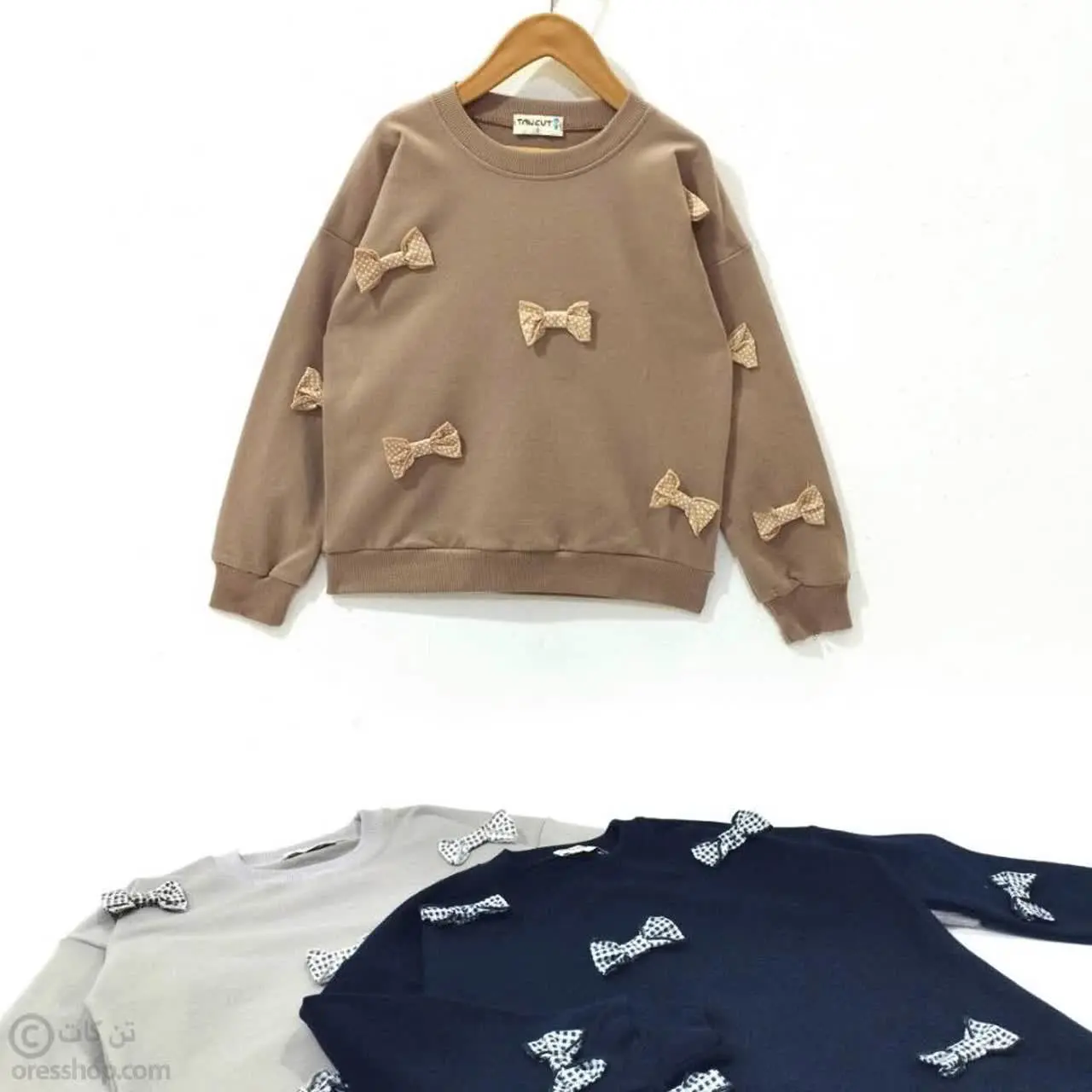 🔸بلوز دخترانه پاپیون برجسته🔸
