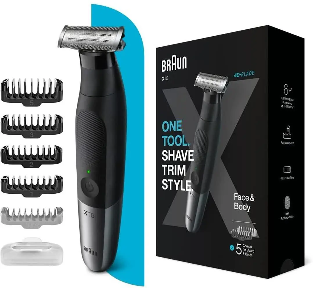 🔰 ریش تراش و اصلاح کننده بدن مردانه براون مدل xt۵۱۰۰
