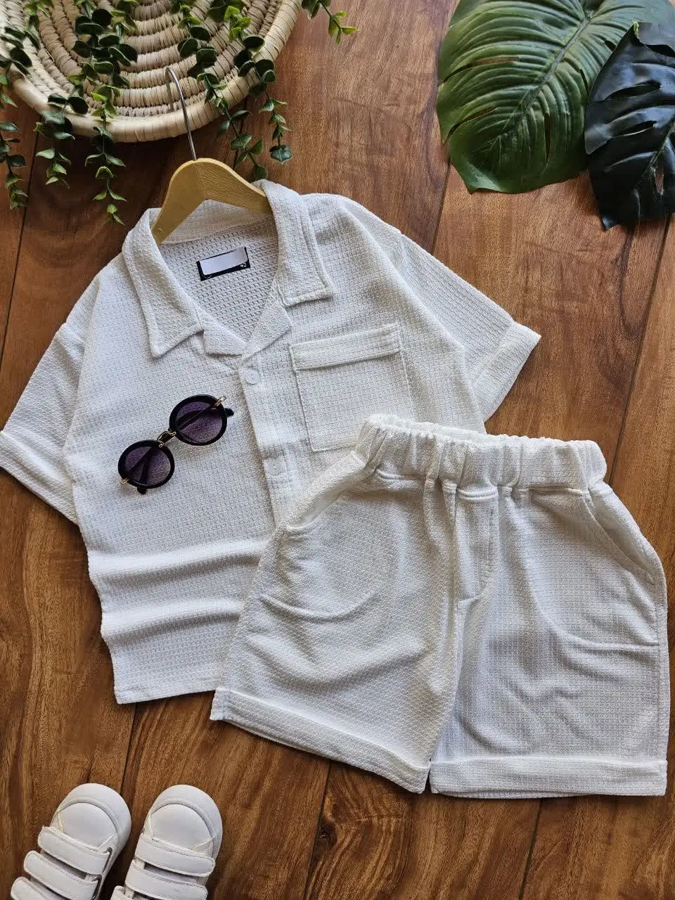 پیراهن استین کوتاه و شلوارک گرشا
