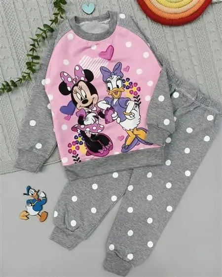 بلوز شلوار صورتی مینی و دیزی 
