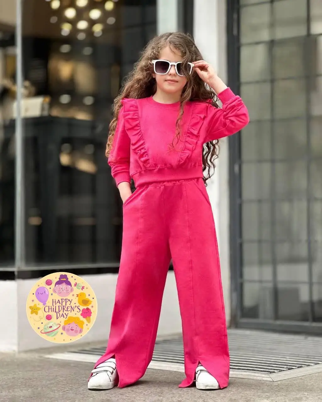 👧🏻 کراپ شلوار بگ چاکدار۲۱۳۹۸
