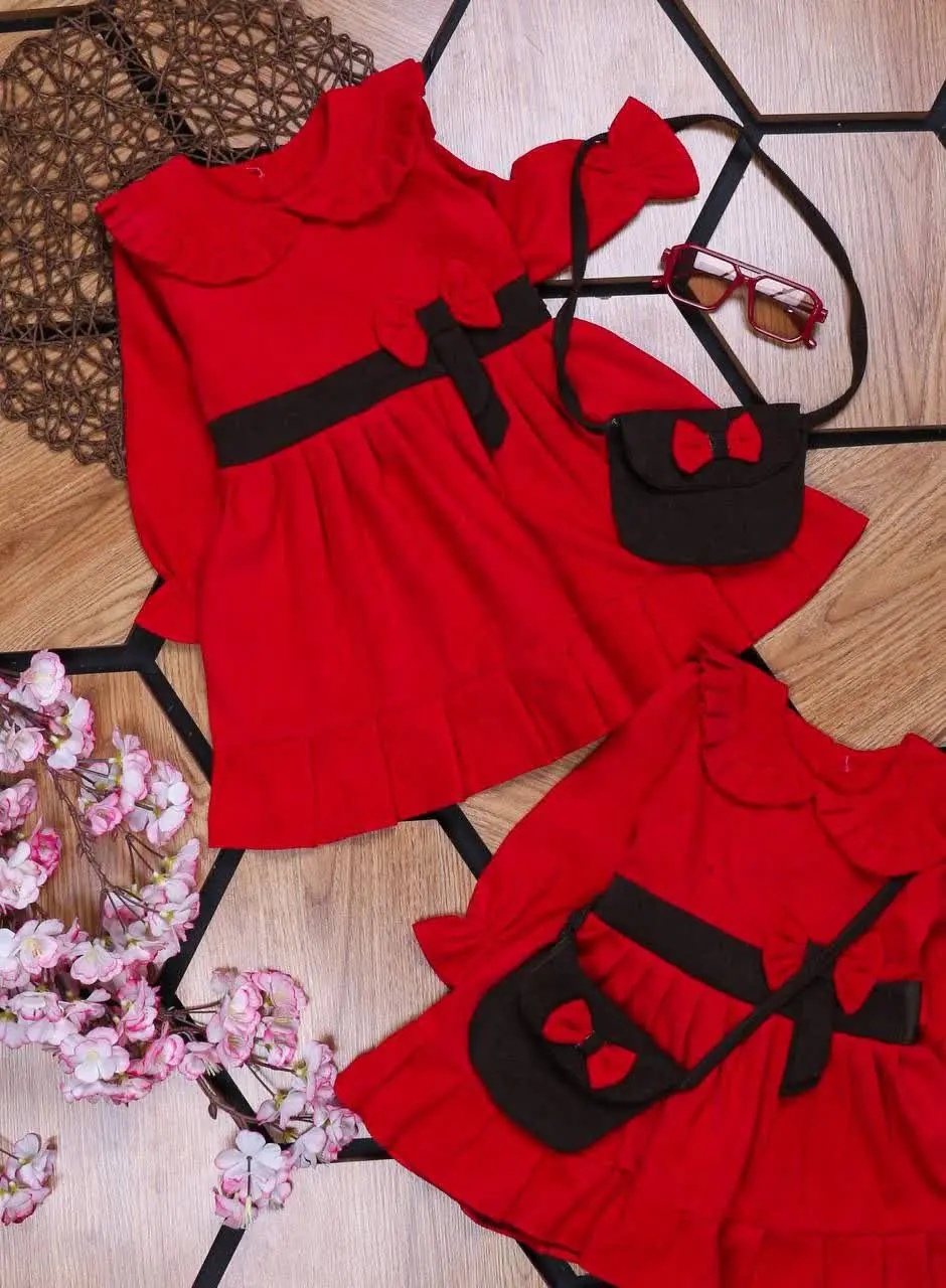 🌺 سارافون مخمل کبریتی یلدای...