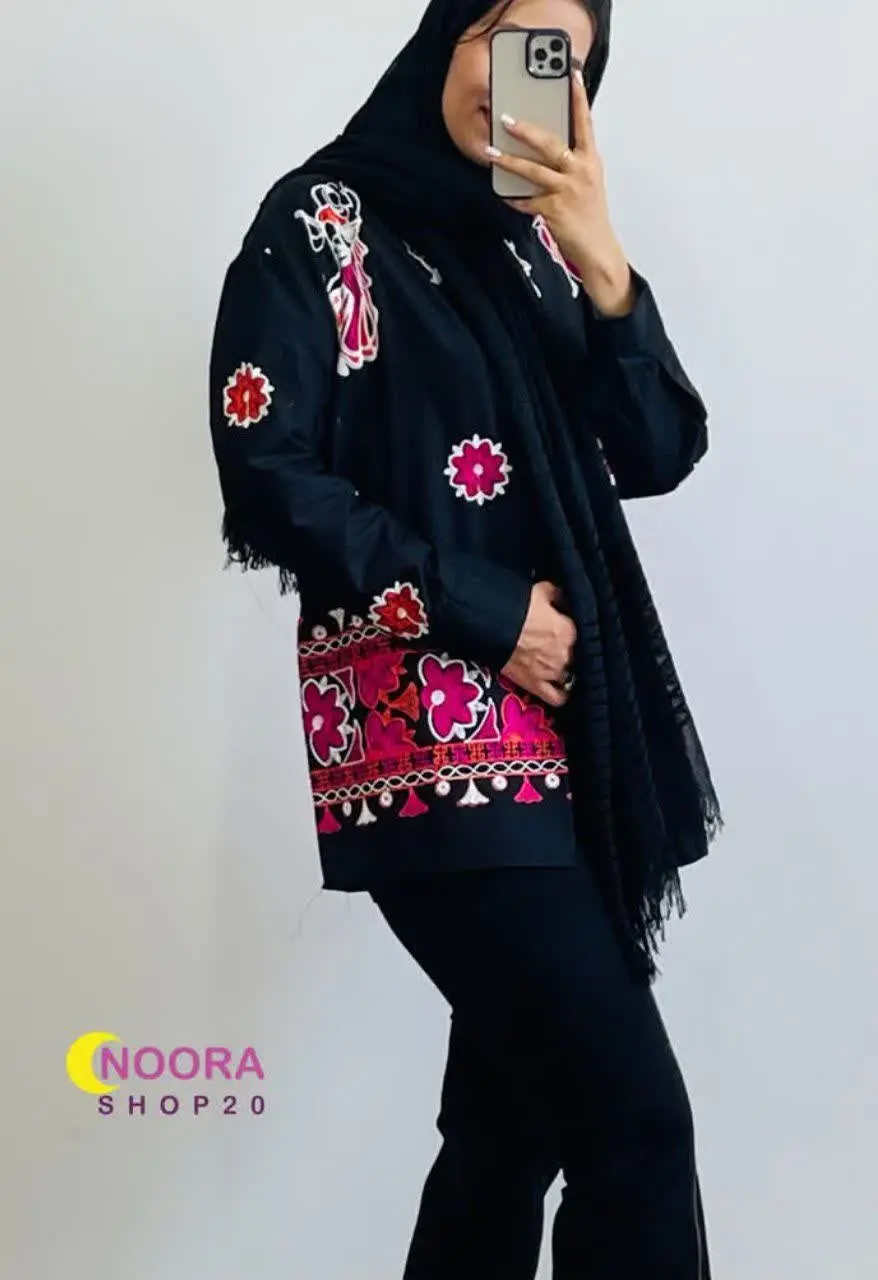 نام: مانتو نخی گلدوزی 
