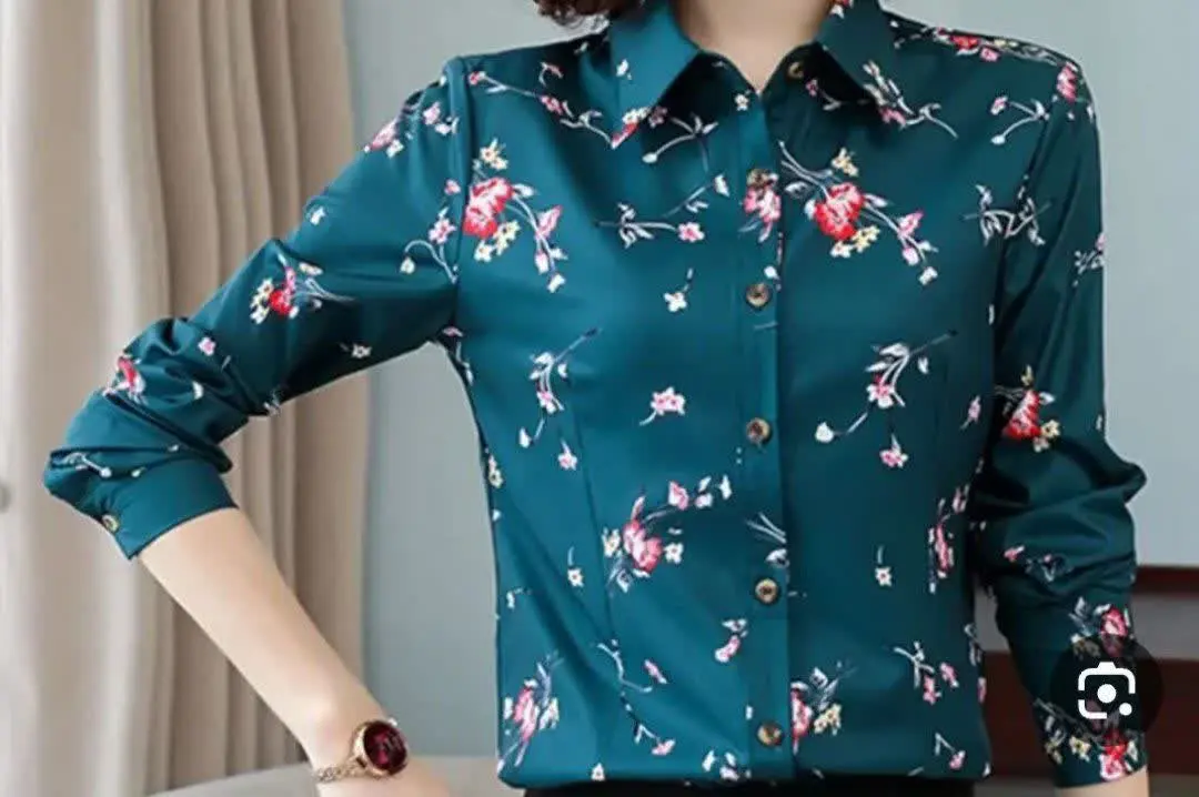 👚نام: شومیز مانتویی گلی

