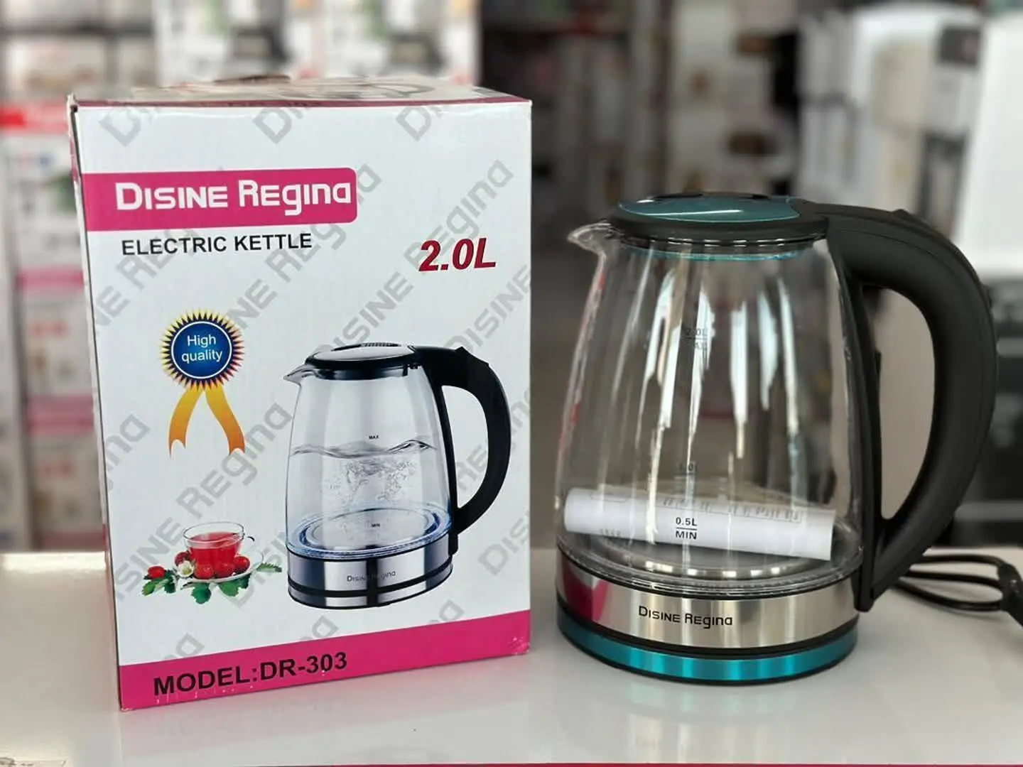 *کتری برقی شیشه‌ای دسینی مدل ٣٠٣ قیمت آفففف جمعه ۷۳۰ت💫