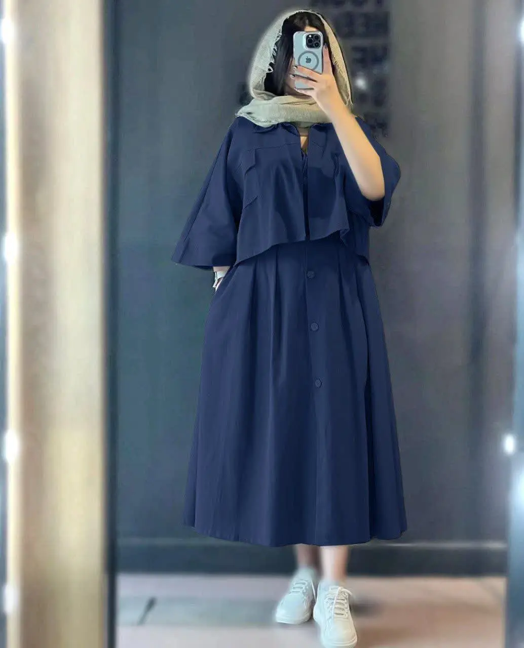 👚نام: ست کراپ و سارافون شیک و پرطرفدار مانلی 😍😍
