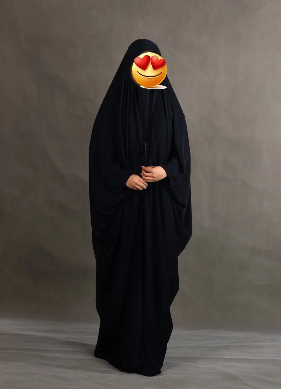 🟣 چادر جده عبایی، عربی ساده 
