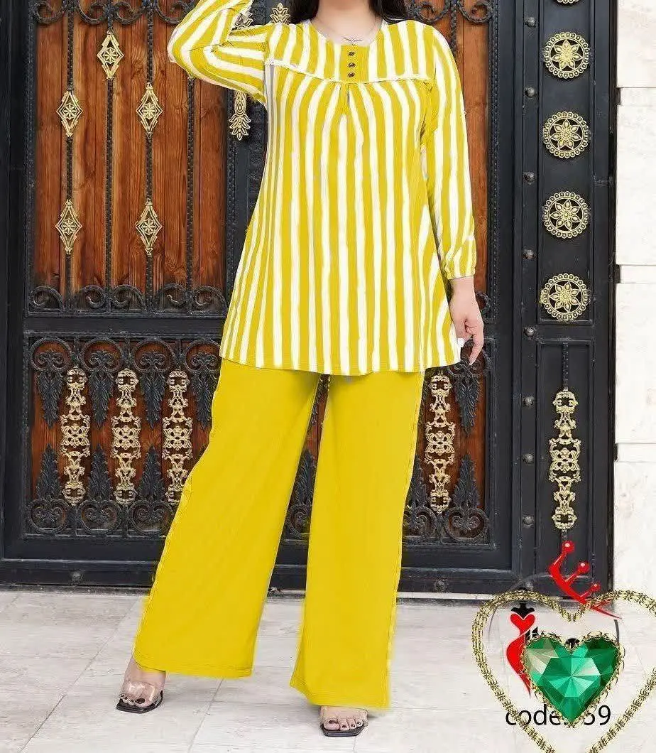 نام: ست تونیک شلوار راه راه
