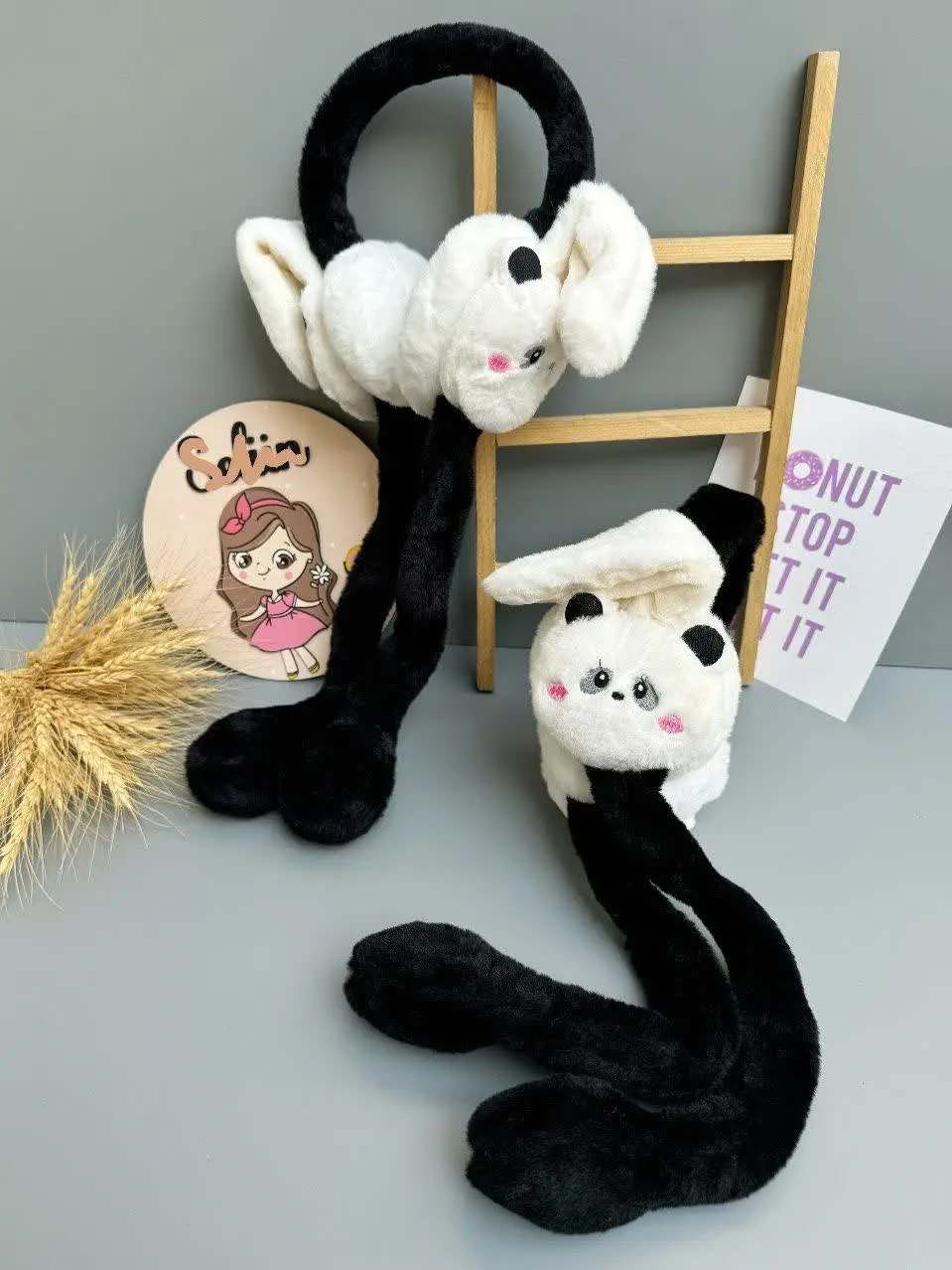 گوشگیر پمپی صدادار طرح حیوانات 🐼
