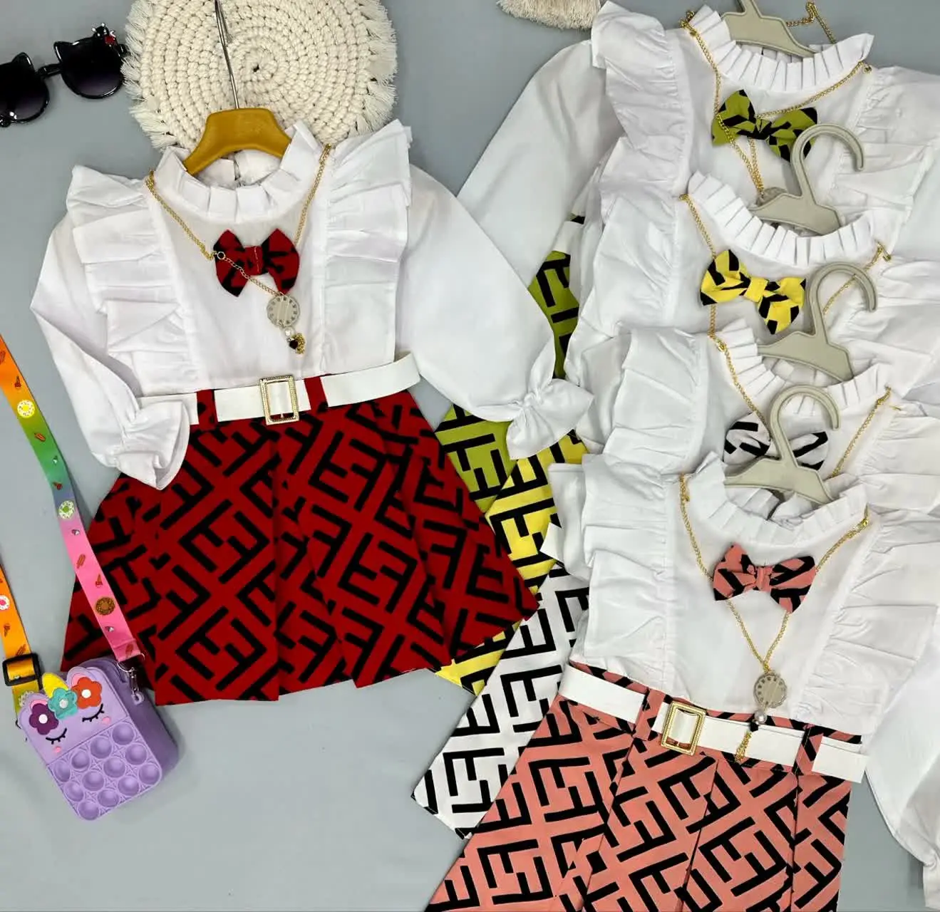 👫سارافون دخترانه بنگال چاپی شیک😍
