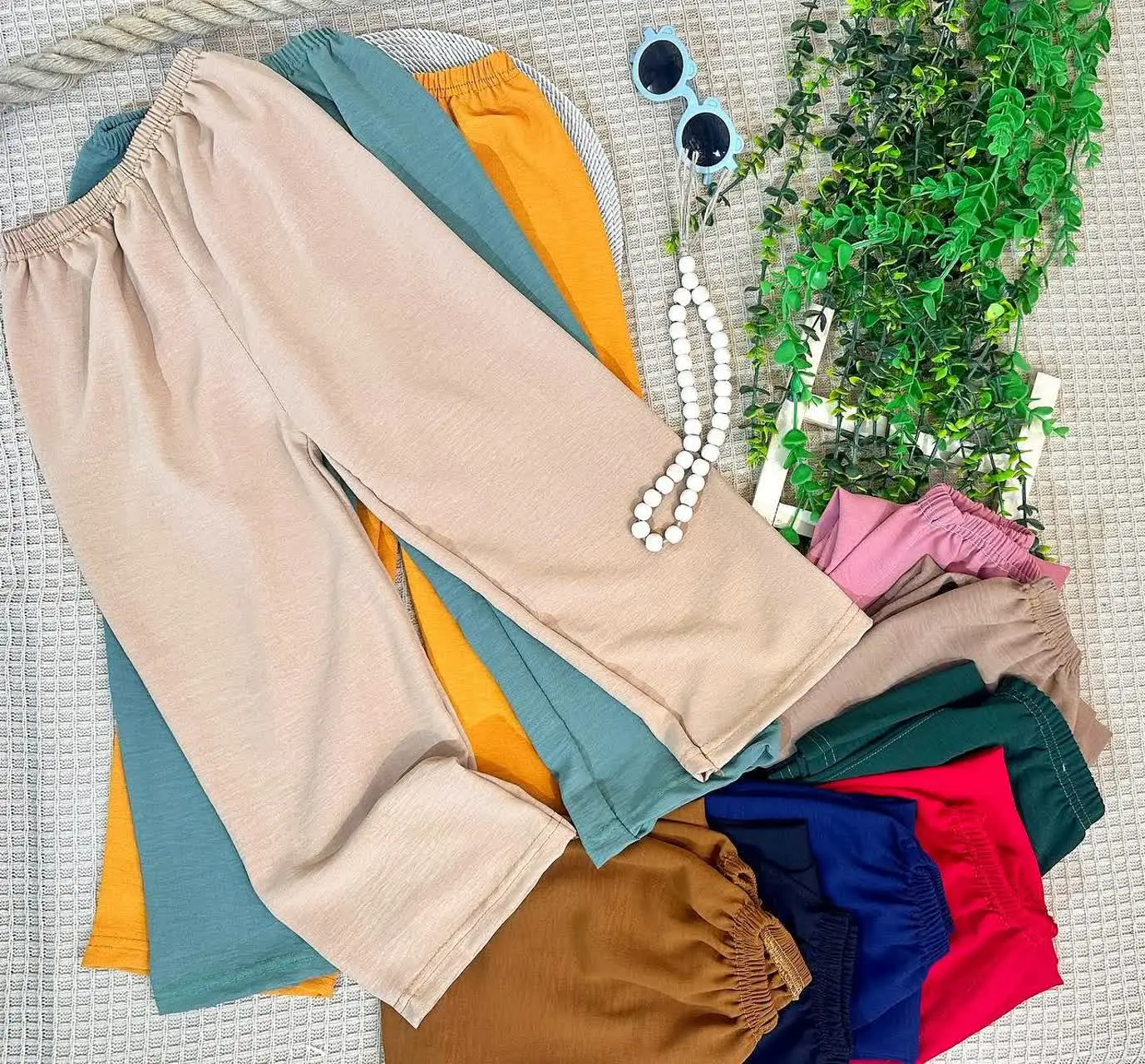 👫شلوار راحتی ابروبادی دخترانه ✅
