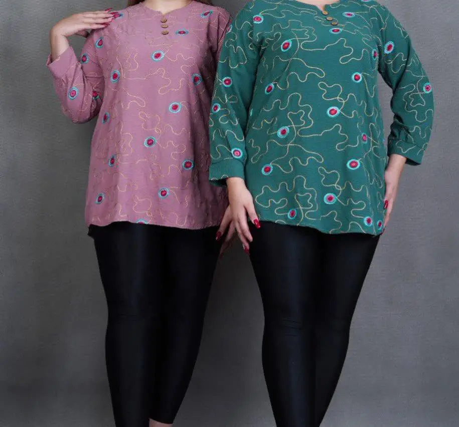 ✅تونیک طرح دار خامه دوزی 😍
