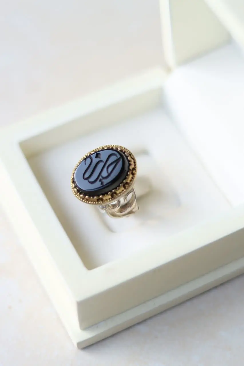 انگشتر نقره مردانه رکاب حسین