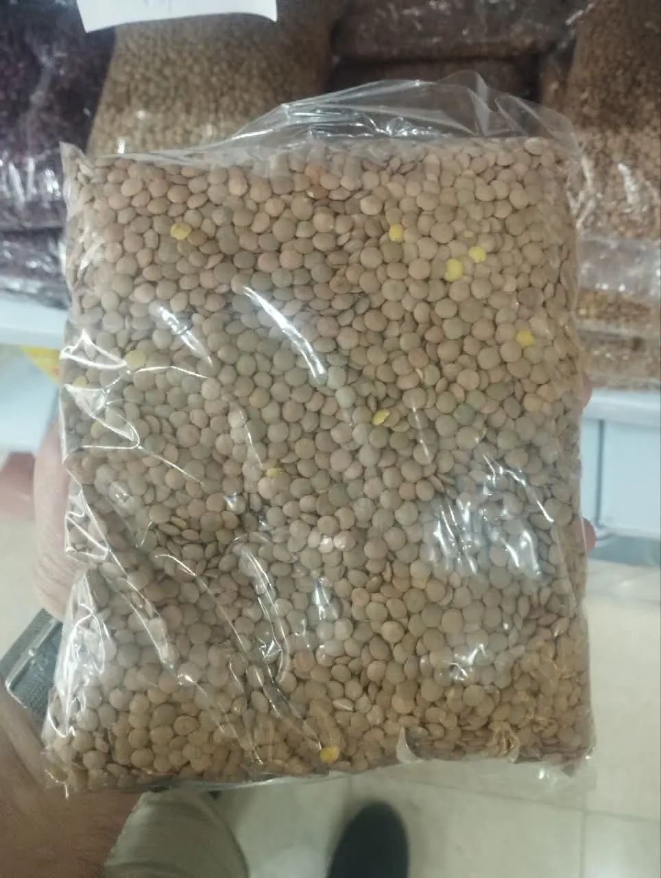 👈 عدس درشت ۹۰۰ گرمی 
