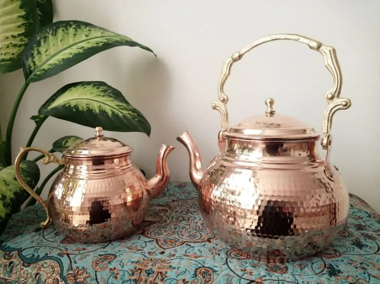 ☀️کتری و قوری دسته برنجی☀️
