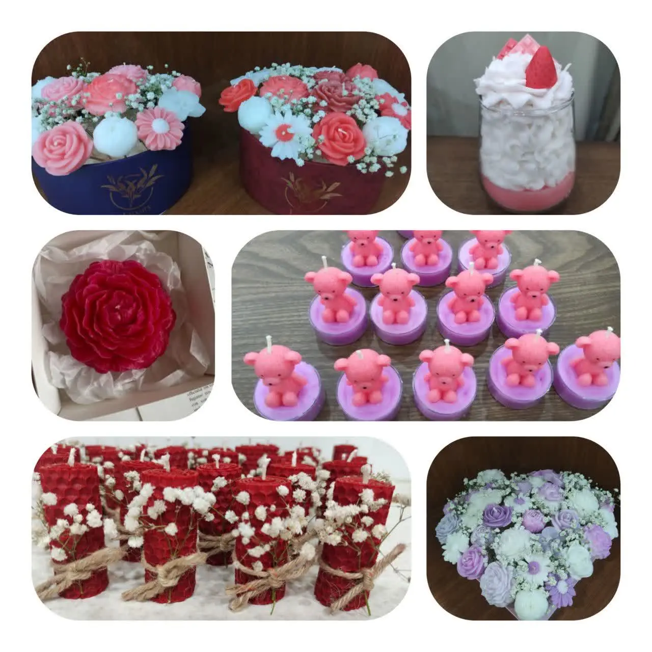 این خوشگلا رو ببین👆😍فکر میکردی اینا شمعهای فانتزی باشن📍🍒🎂
