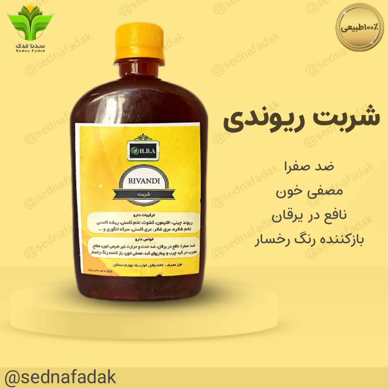 ⚡️شربت سکنجبین ریوندی HBA