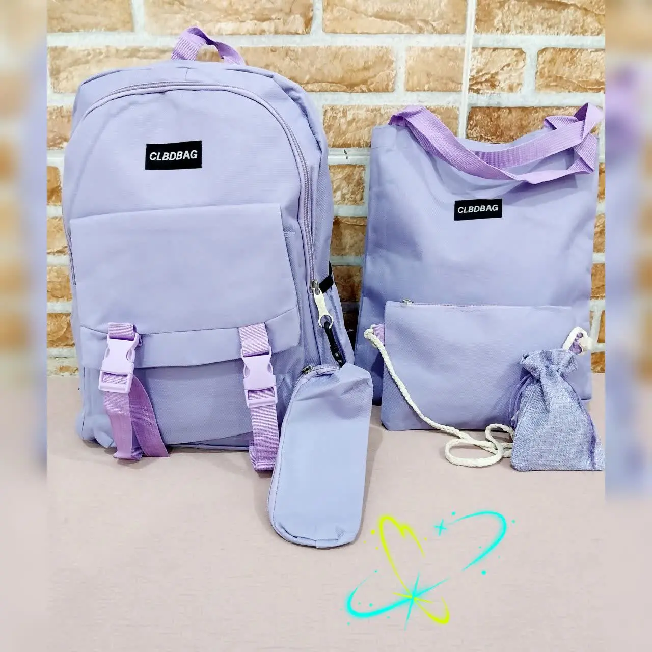 ست پنج تیکه کوله پشتی🎒👜
