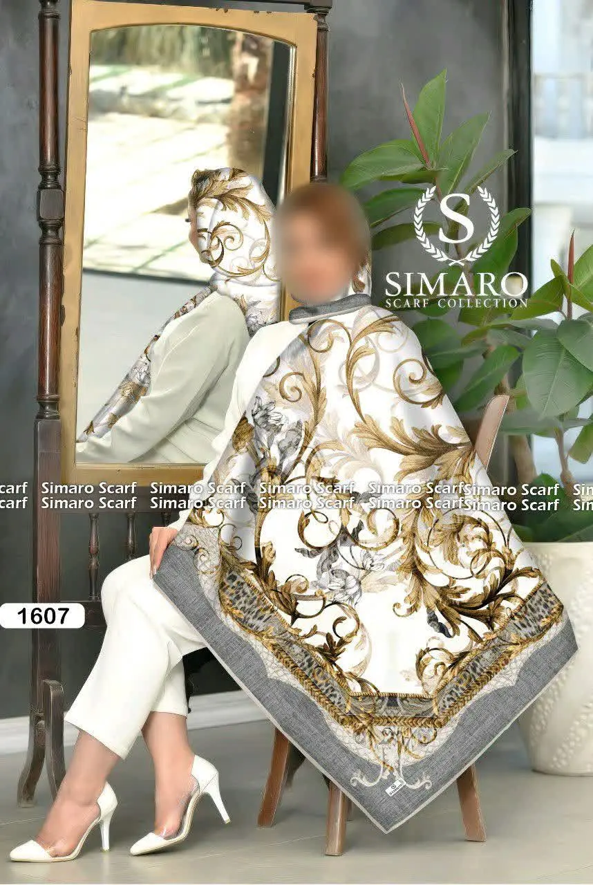 🌻 #عنوان: روسری حریر سیمارو
