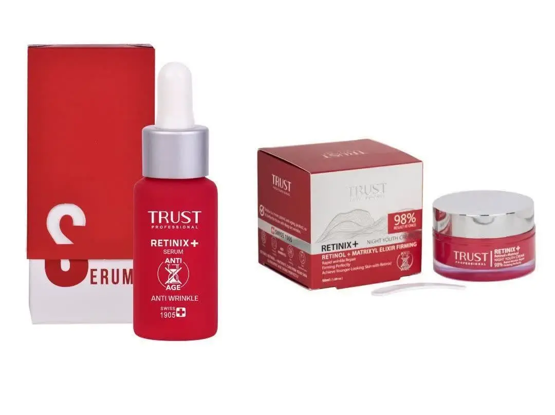 🟢سرم و کرم جوانساز رتینول تراست🟣
