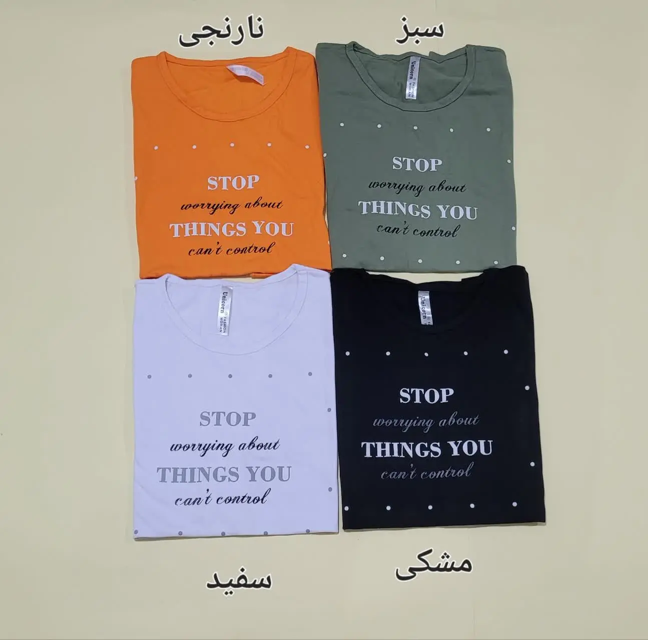 تیشرت دونه برفی فقط رنگ سفید موجوده 
