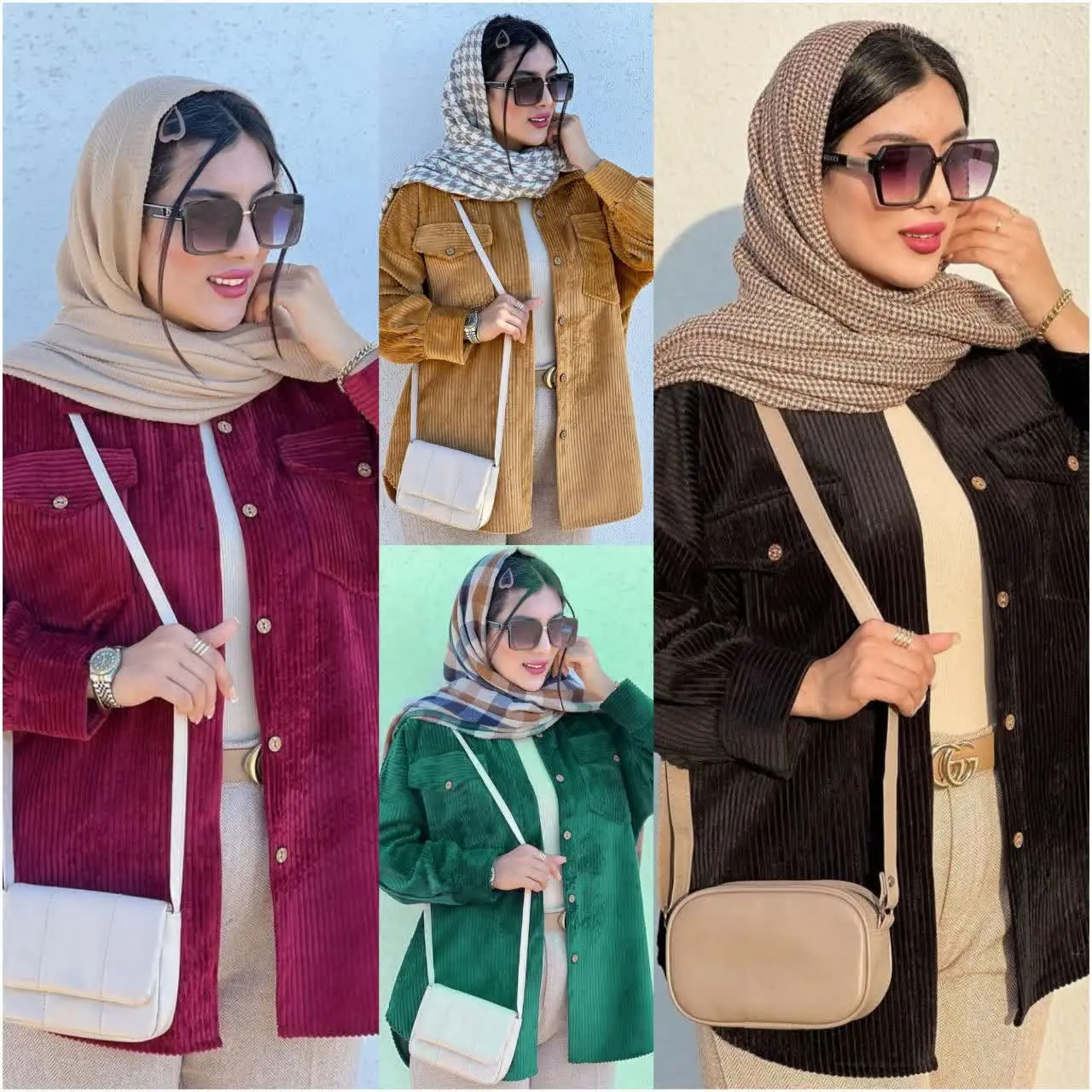 این قشنگمون که نیازی به تعریف نداره، شومیز مانتویی مخمل کبریتی ریز عالی و گرم بالا، با همه مدل شلواری یه استایل عالی میشه، بدون نیاز به اتو، کیفیت عاااالی
