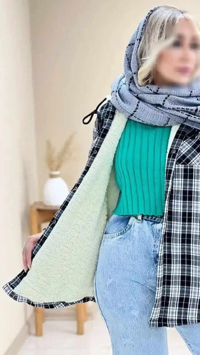 ❤️نام: شکت چهارخانه مدل ساردین
