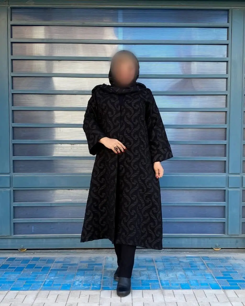 #مانتو بلند ژاکارد #خرم (طراحی مزونی) 
