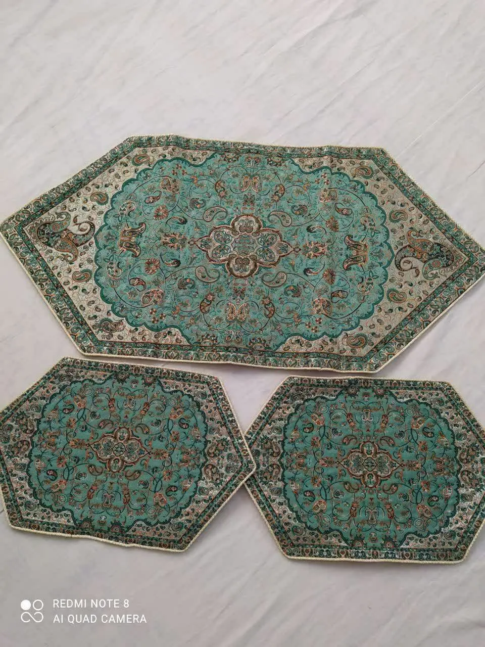 رومیزی ترمه سه تکه
